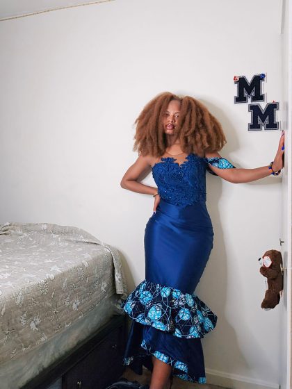 AlkeBULANPrints Product: Afroprint Fusion Sheath Dress