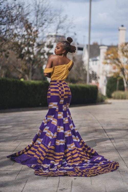 AlkeBULANPrints Product: Kente Charm Original Gown 2