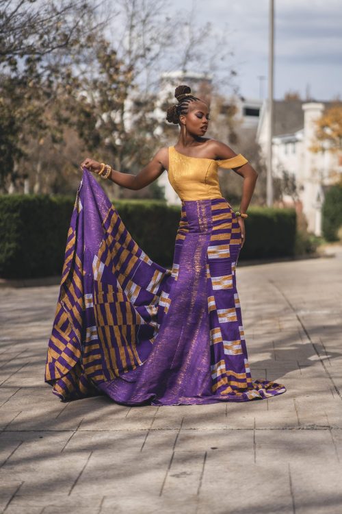 AlkeBULANPrints Product: Kente Charm Original Gown 3