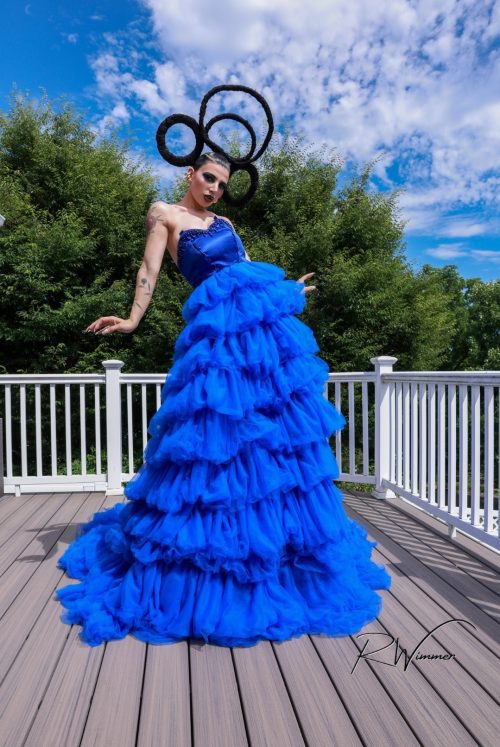 AlkeBULANPrints Product: Blue Elegance Gown