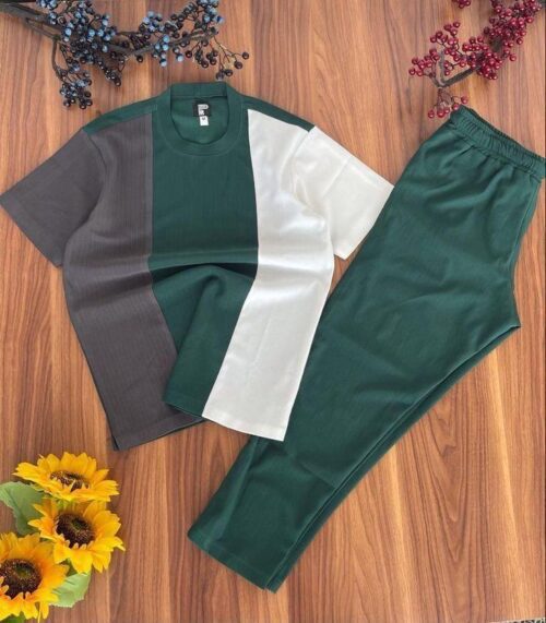 Unisex Color-Block Leisure Set