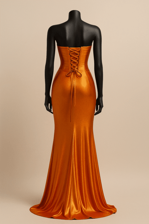 Satin Evening Gown - Image 2